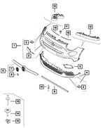 68438913AA - : Tow Hook Plug for Fiat: 500X Image