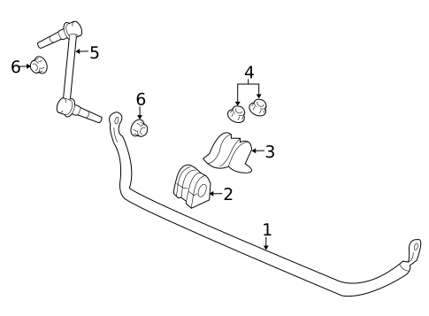 Stabilizer Bar & Components for 2017 Chevrolet SS #0