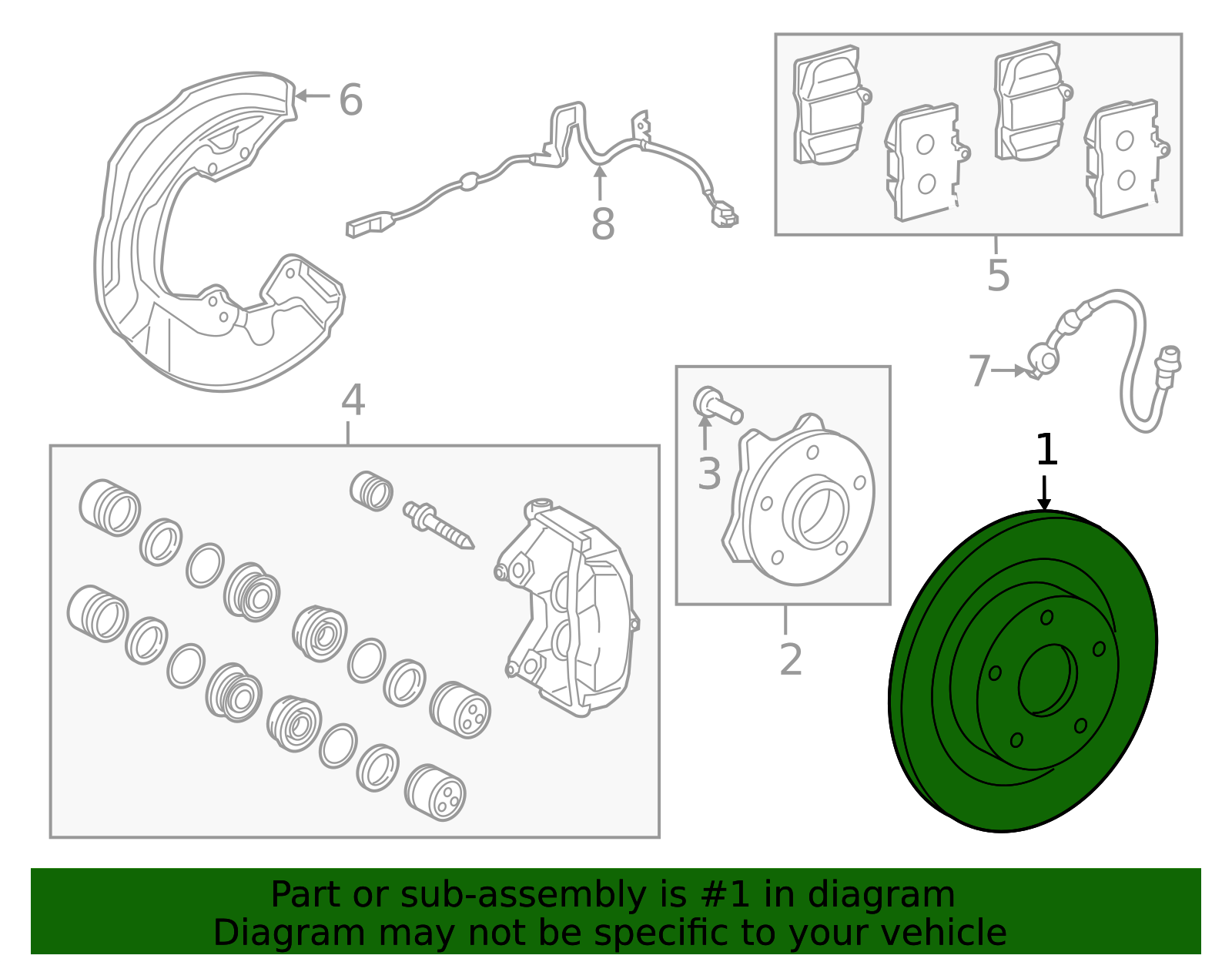 2013-2025 Lexus Disc Brake Rotor 43516-53030 | Lexus Direct parts
