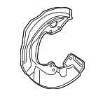 4778230270 - : Splash Shield for Lexus: GS Turbo, GS200t, GS300, GS350, GS450h, IS500, RC Turbo, RC200t, RC300, RC350 Image