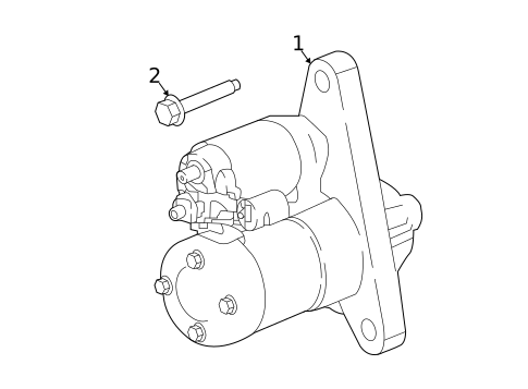 Starter for 2019 Nissan Rogue #1