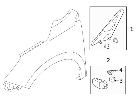 Exterior Trim - Fender for 2018 Subaru Forester #0