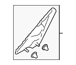 65250SG010 - Body: Upper Trim for Subaru: Forester Image