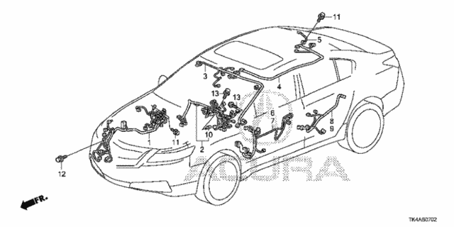 Wire Harness (3) for 2014 Acura TL #0