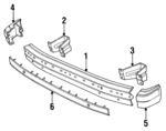 4270300 - Body: Face Bar for Dodge: Caravan, Grand Caravan, Mini Ram Image