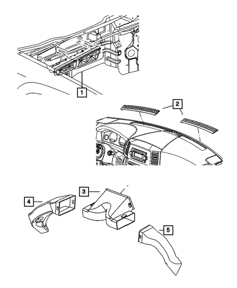 Air Ducts and Outlets for 2007 Jeep Grand Cherokee #0