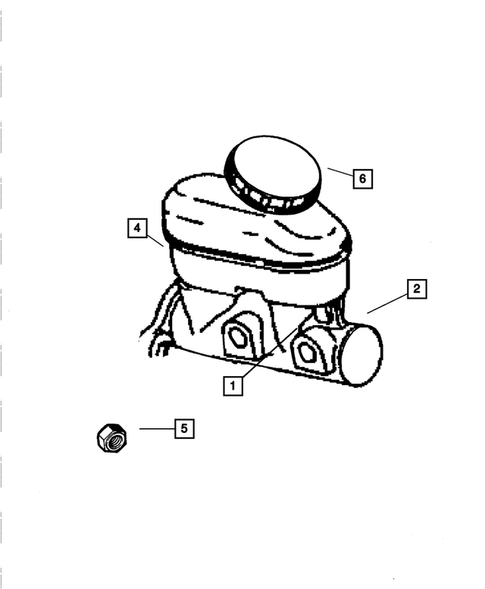 Brake Master Cylinder for 2001 Dodge Viper #0