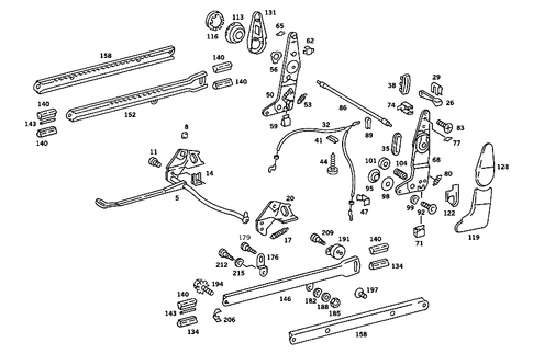 Seat Adjuster for 1985 Mercedes-Benz 380SL #1