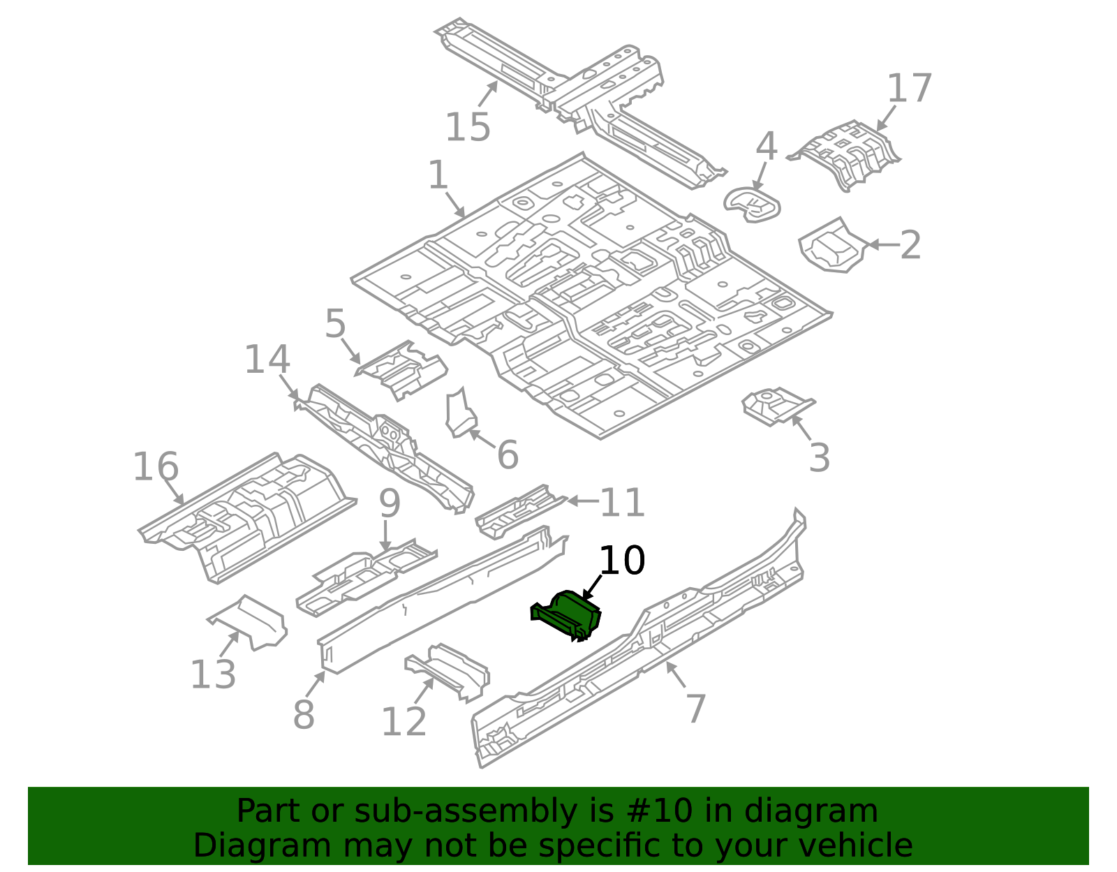 65245-2B200 - Rear Cross-Member 2011-2013 Kia Sorento | Kia.Parts Store