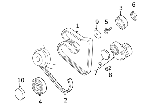Belts & Pulleys for 1998 BMW Z3 #0