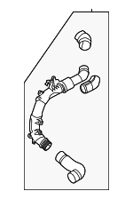 5WA145762E - Cooling System: Air Pipe for Volkswagen Image