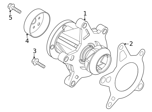 Water Pump for 2021 Hyundai Sonata #0