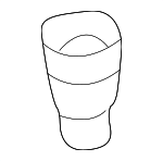 9046708184 - Body: Cowl Grille Clip for Toyota: 4Runner, Sequoia, Tacoma, Tundra Image