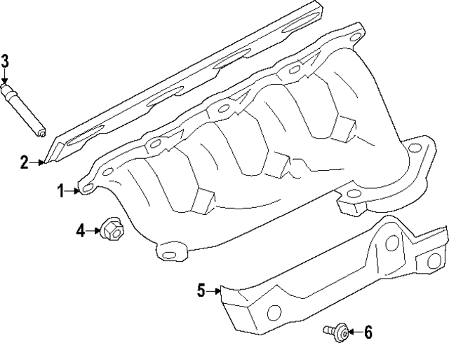 PC3Z9430B - Exhaust: Manifold for Ford: F-250 Super Duty, F-350 Super Duty Image