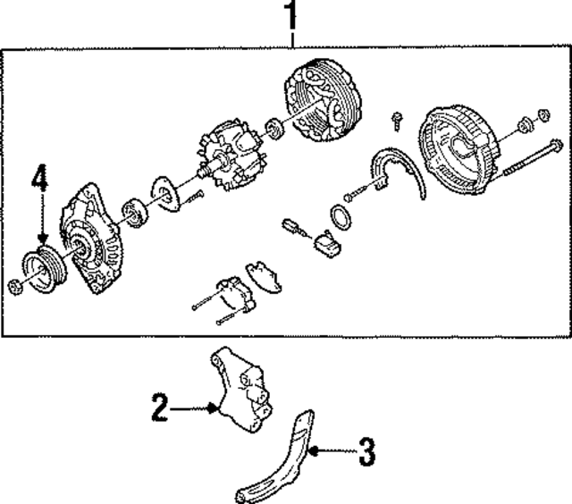 231500P505 - Electrical: Alternator Pulley for Nissan: 300ZX, Maxima Image