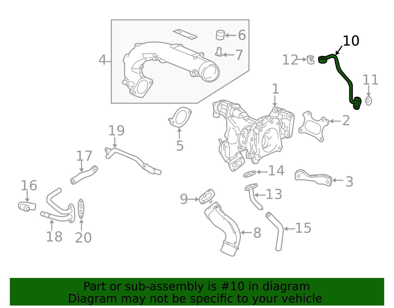 15530-RPY-G00 - Turbocharger Oil Line 2017-2025 Honda Civic | Honda ...