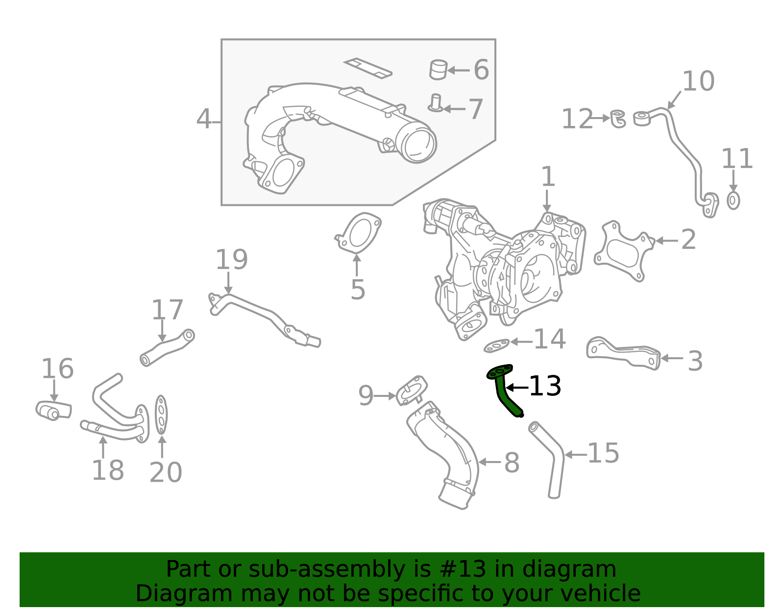 2017-2025 Honda Civic Turbocharger Oil Line 15540-RPY-G00 | OEM Parts ...