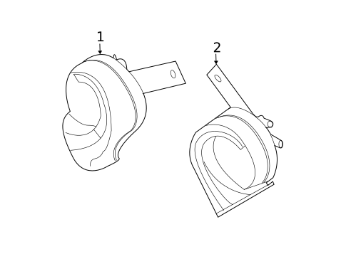 Horn for 2019 INFINITI Q50 #0