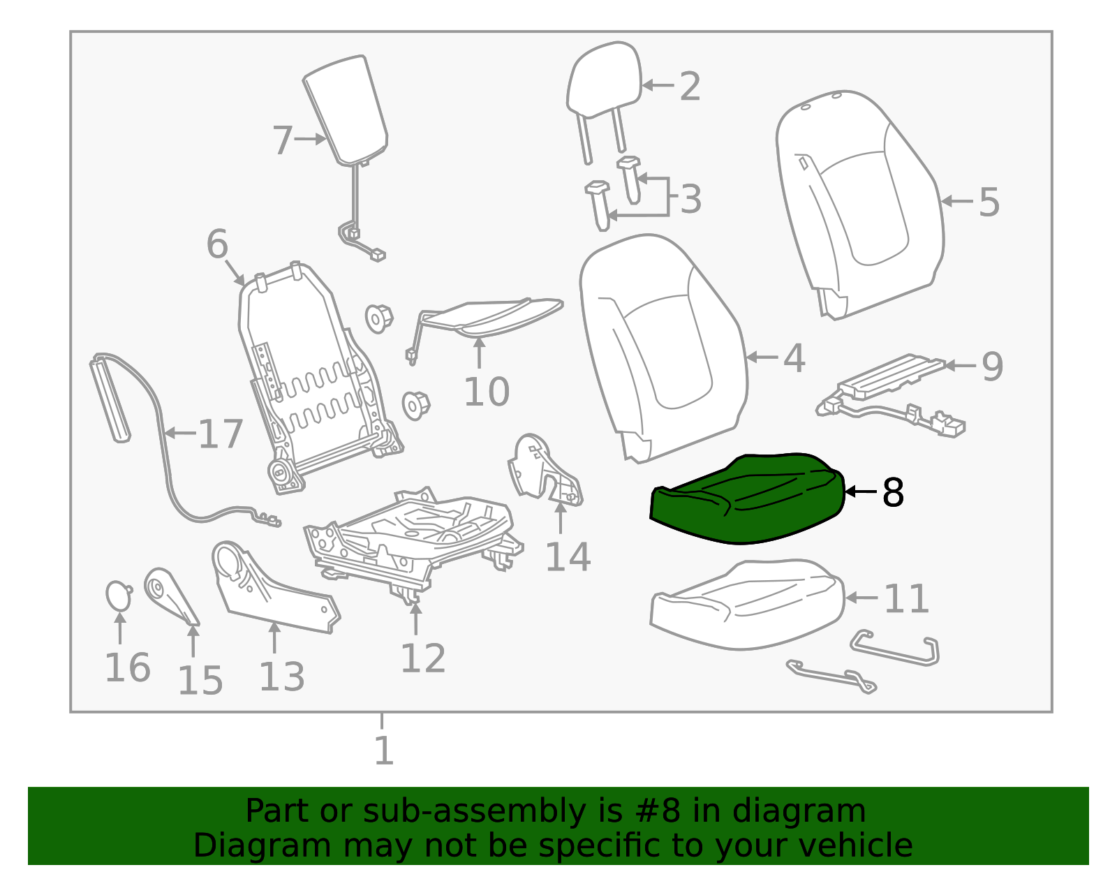 42625207 - Airbag Front Passenger Presence Module with Sensor 2018-2022 ...