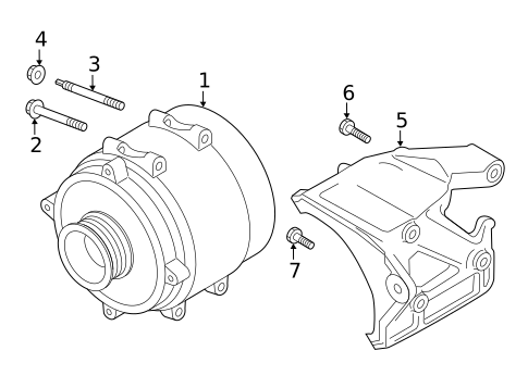 Alternator for 2019 Audi A6 Quattro #0