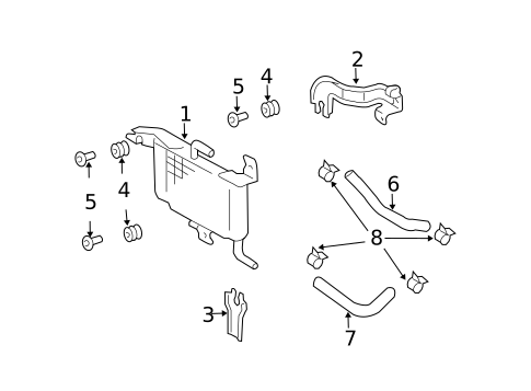 Trans Oil Cooler for 2006 Lexus GX470 #0