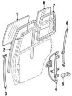 8978109901 - : Fixed Glass for Isuzu Image