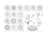 66470609 - : Wheel Exchange Spoke 5 Alloy for Mercedes-Benz: C230, C240, C280, C32 AMG, C320, C350 Image