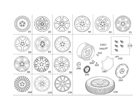 Wheels for 2003 Mercedes-Benz C230 #0