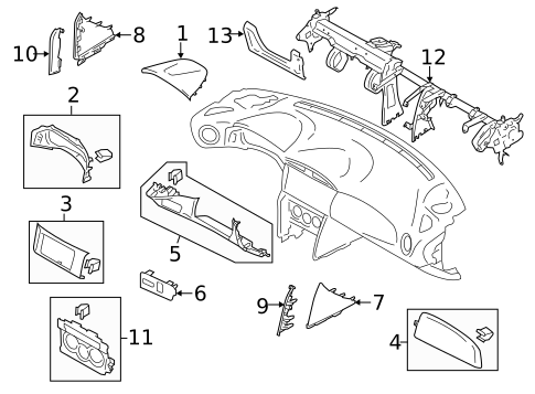 Instrument Panel Components for 2015 Scion FR-S #0