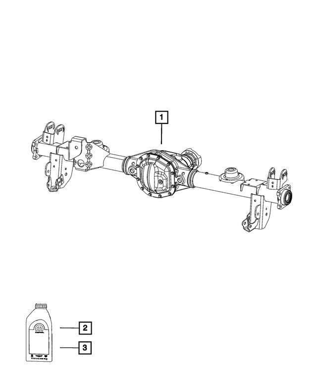 68639153AA - Differential and Drive Line: Service Rear Axle for Mopar Image image