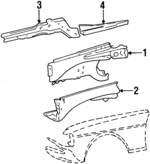 1236202561 - Body: Apron Assembly for Mercedes-Benz Image