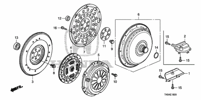 Clutch - Torque Converter for 2012 Honda Fit #0