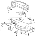 HG3057K7XA45 - Electrical: Passenger Air Bag for Mazda: 929 Image