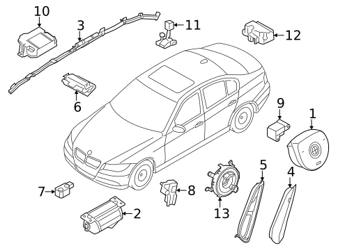 Air Bag Components for 2012 BMW 128i #0