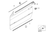 51327026392 - : Inner Right Window Channel Cover for BMW Image