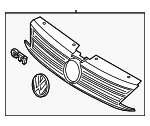 5C6853651PCEE - Body: Grille for Volkswagen Image