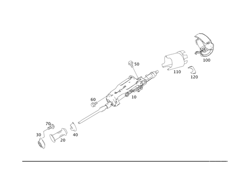 Steerg. Column Jacket Tube & Steerg. Shaft for 2007 Mercedes-Benz R350 #0