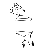 19420245 - : Three-Way Catalytic Converter Kit with Rear Exhaust Manifold Pipe for Chevrolet: Equinox | GMC: Terrain Image