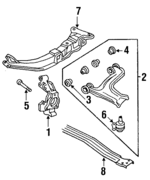 18060579 - Suspension: Knuckle for Buick: Skylark, Somerset, Somerset Regal | Chevrolet: Beretta, Cavalier, Corsica | Oldsmobile: Achieva, Calais, Cutlass Calais | Pontiac: Grand Am, Sunbird Image