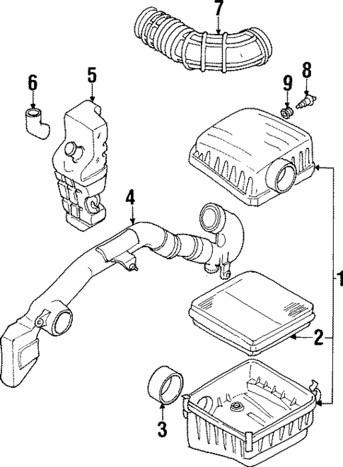 Air Intake for 1997 Suzuki Sidekick #0
