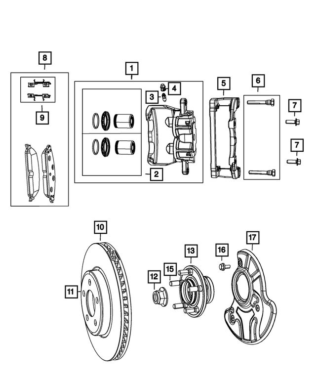 R8245094AA - Brakes: Disc Brake Caliper Assembly, Remanufactured, Right for Mopar Image