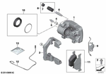 34216776787 - : Caliper Housing Left for BMW Image