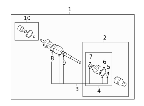 Drive Axles for 2013 Suzuki SX4 #0