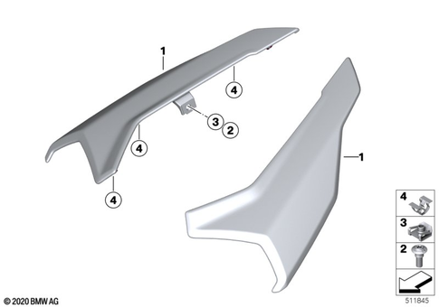 Rear Wheel Cover, License Plate Bracket for 2022 BMW-Motorrad S 1000 R #4