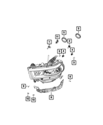 68448758AA - Electrical: Turn Signal Bulb Socket for Mopar Image