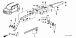 75211SCVA02ZA - Interior/Bumper: LID A, R. FR. ROOF GARNISH *NH661* (WARM GRAY) for Honda Image