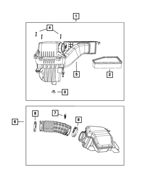 Air Cleaner for 2018 Chrysler Pacifica #1