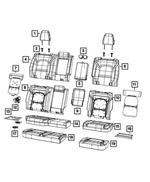 6CN081X7AB - Interior Trim: Second Row Headrest, Right for Mopar Image