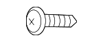 1245105163 - Body: Steering Column Cover Screw for Hyundai Image