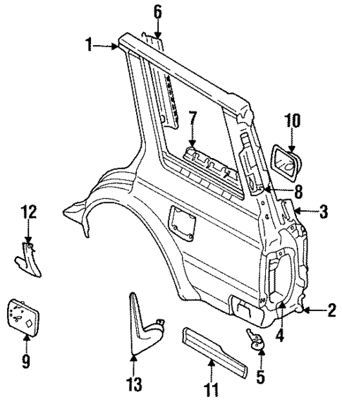 Outer Components for 1986 Nissan Maxima #0